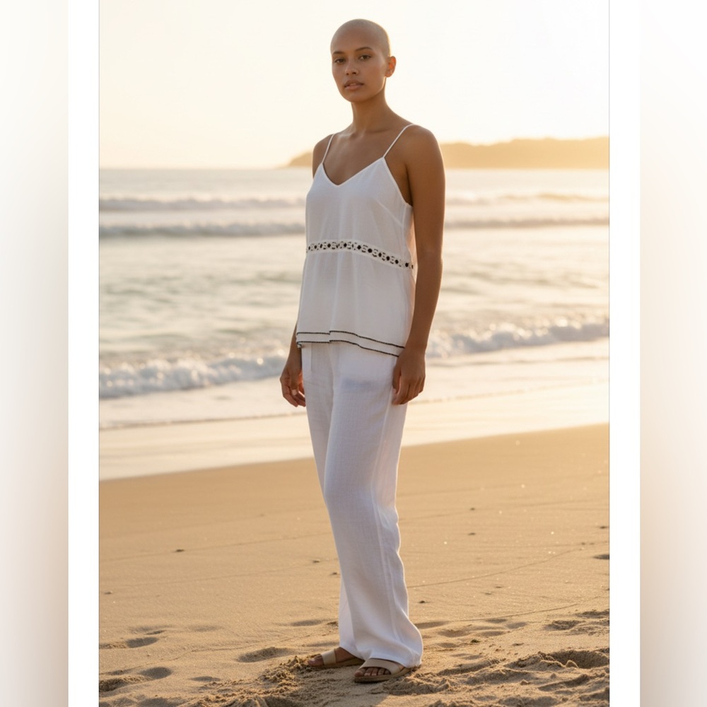 KISUII Emma Daisy Trim Camisole Top NWT